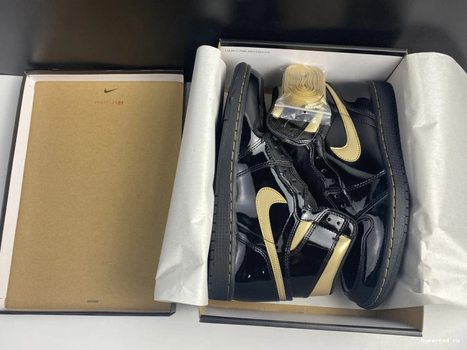 GOLD METALLIC BLACK RETRO JORDAN 1 555088-032 AIR (2020) HIGH 0718